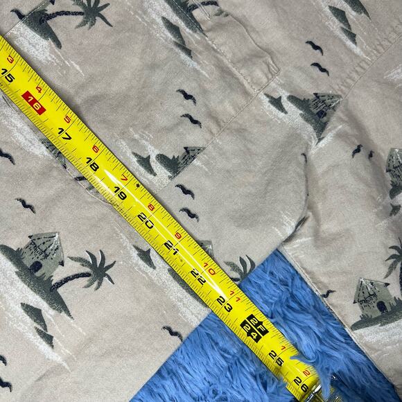 Bugle Boy Button Up Collard Shirt Size Medium Mens Retro Hawaiian Summer Y2K - Picture 7 of 9